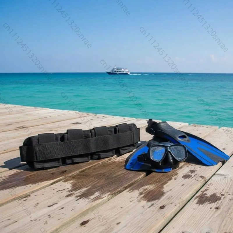 Complete Set of Side Mounted Weight Bag Wear Resistant BCD Weight Pocket Dive Gear Streamlined Profile Easy to Remove with Glove