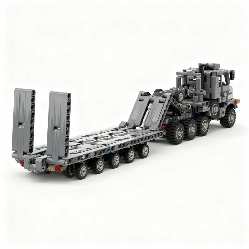 764pcs MOC Oshkosh MiniMe Technical Model Building Blocks Architecture Toy Creative Christmas Gifts Idea Education Brick Kids