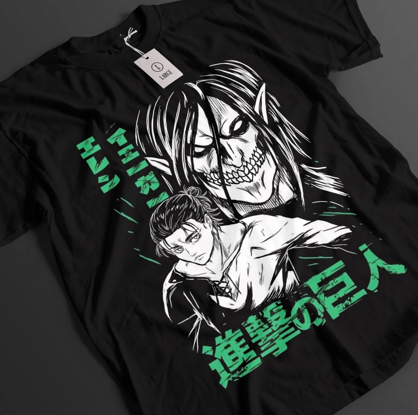Attack On Titan Shirt Eren Yeager Tshirt AOT T-Shirt Anime Unisex Graphic Tee