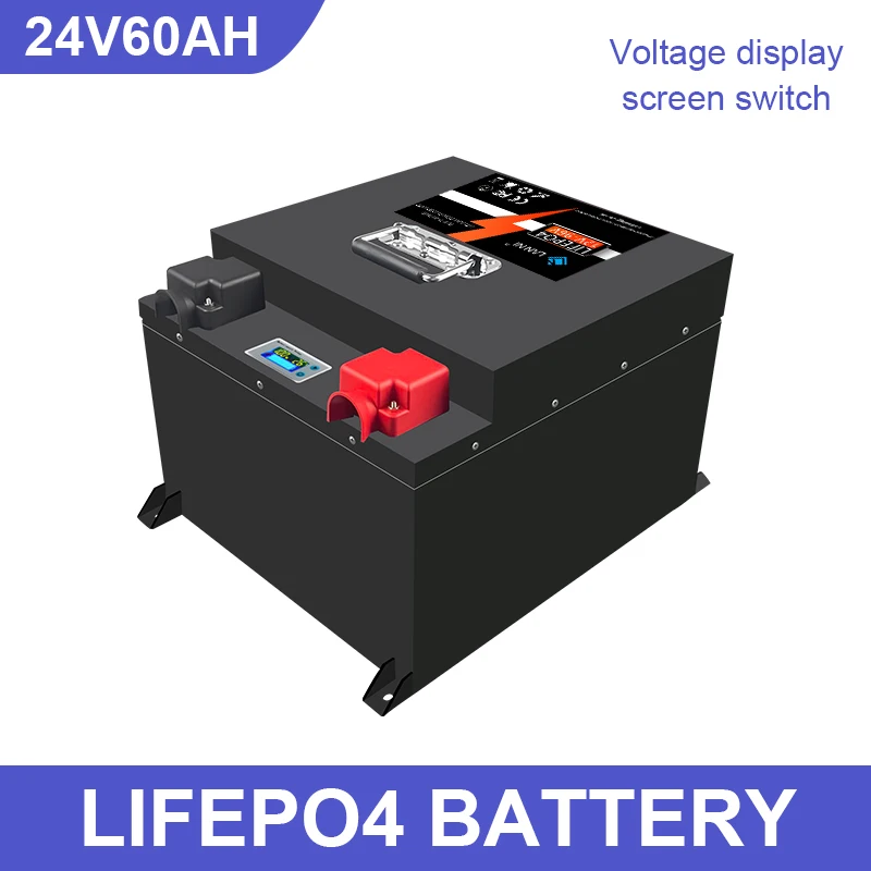 Lifepo4 24V 60AH Lithium Battery With BMS Lithium Ion Battery Pack 29.2V Charging Voltage For Trolling Motor