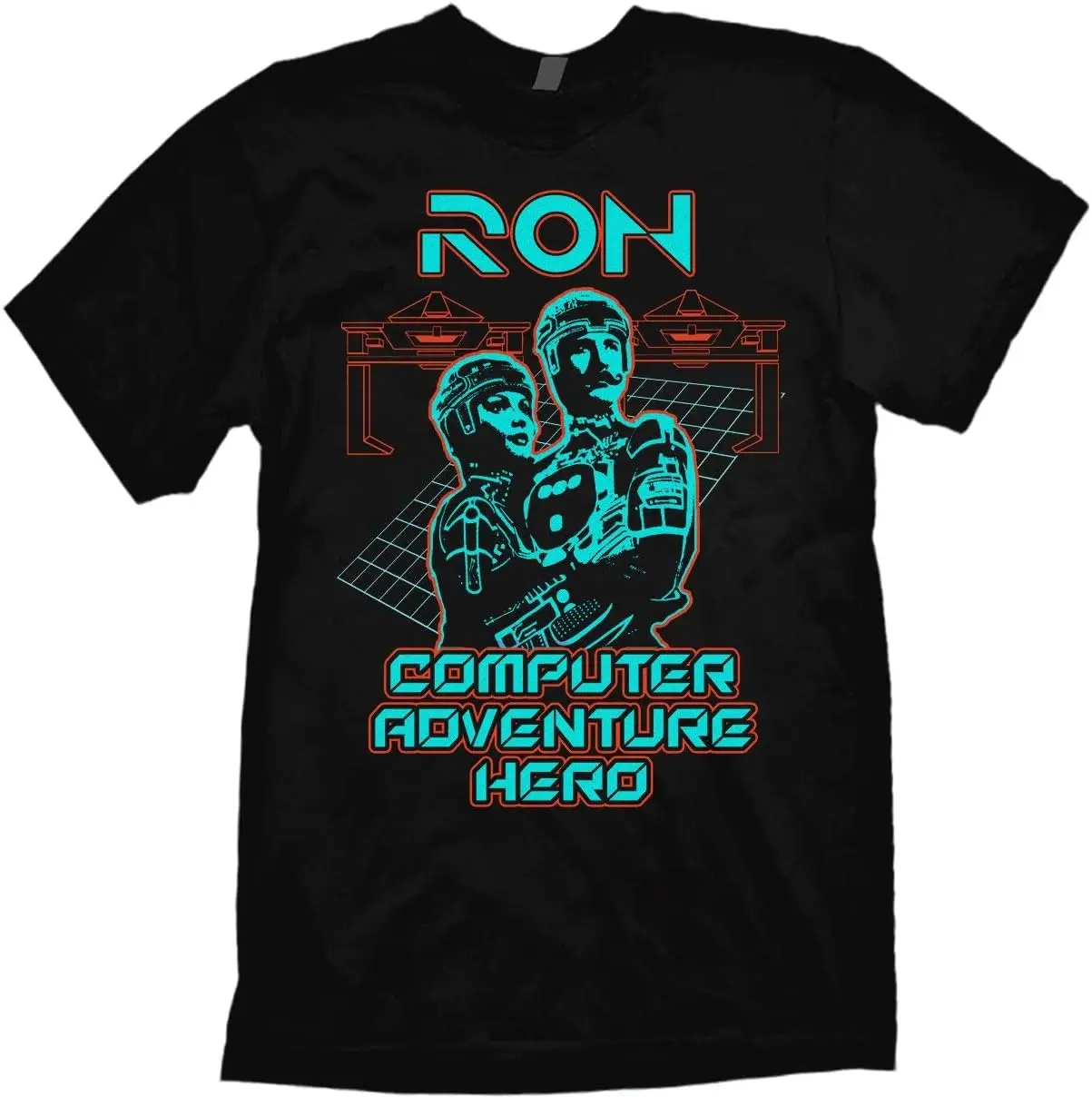 

Jared Swart Artwork & Apparel Ron Computer Adventure Hero Funny Parody T-Shirt