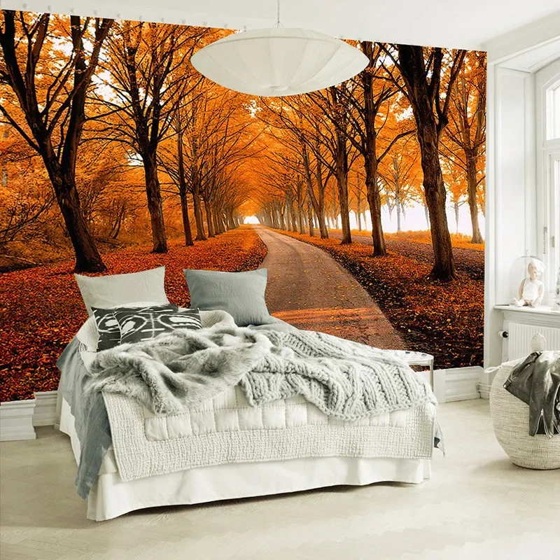 Custom Nature Landscape Forest Tree Photo Wallpaper 3D Stereo Mural For Living Room Bedroom Restaurant Home Decor Wall Paper