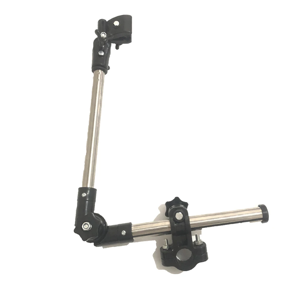 1pcs Umbrella Holder for Bicycle Adjustable 2-sections Stand Stainless Steel ABS Foldable Storage Rain Sun