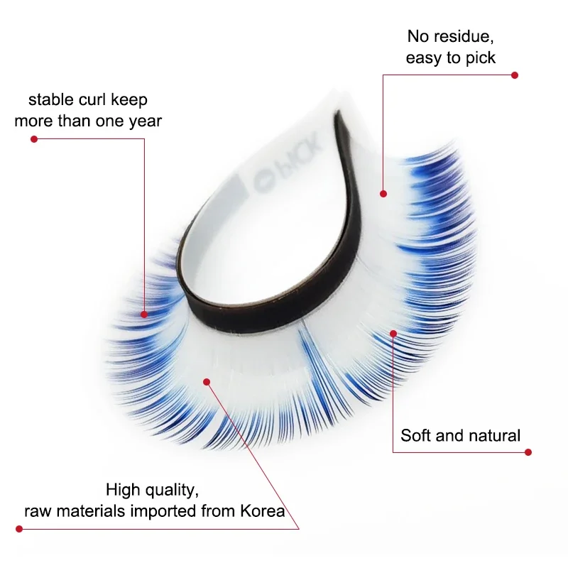 Seamulan Ombre Color Eyelash Extension Individual Mink Colored Lashes False Gradient Eyelashes Professional Makeup Maquiagem