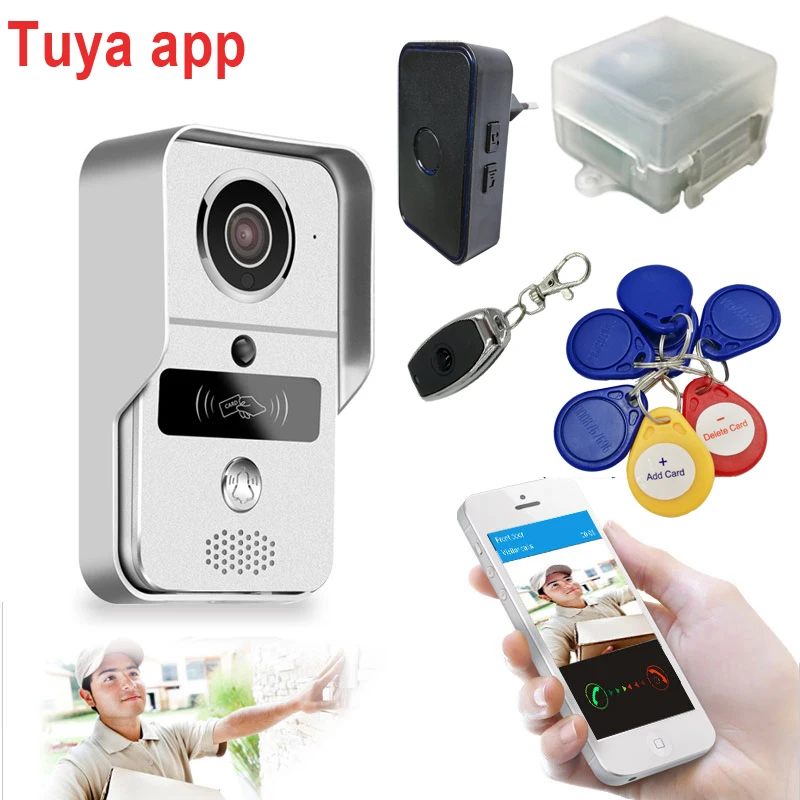 Top Slimme Deurbel Wifi Video-intercom HD Camera Android/IOS Telefoon Bewegingssensor Alarm Nachtzicht Thuiskantoor Draadloze poort