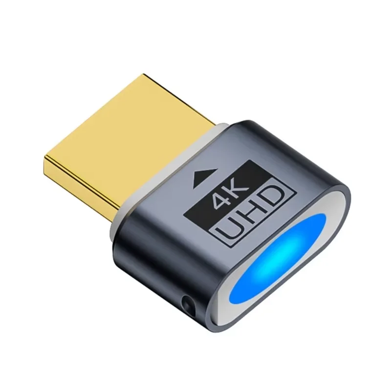 HDMI-kompatibel Dummy Stecker 4K HDR Virtuelle Monitor EDID Emulator Headless Ghost Display Adapter Unterstützt bis zu 4k@60Hz 1080@120Hz