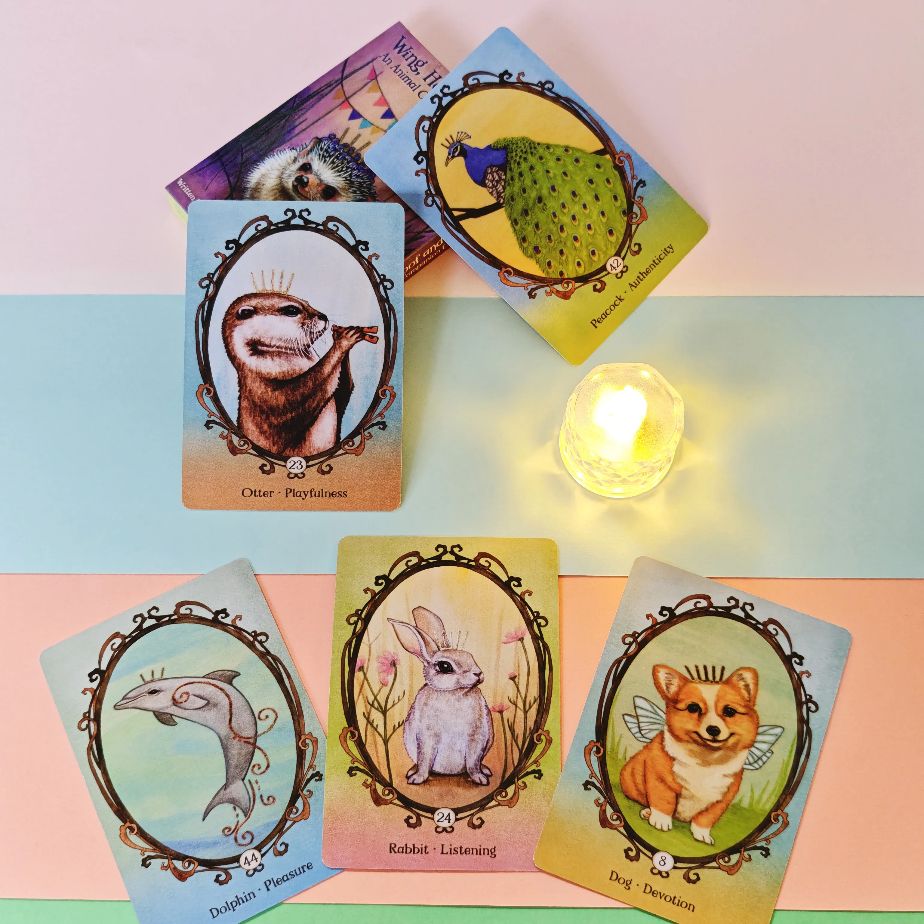 الجناح حافر ومخلب أوراكل 44 قطعة بطاقات النسخة الإنجليزية التارو سطح السفينة العرافة حفلة العرافة طبعة سطح السفينة لعب الألعاب #1