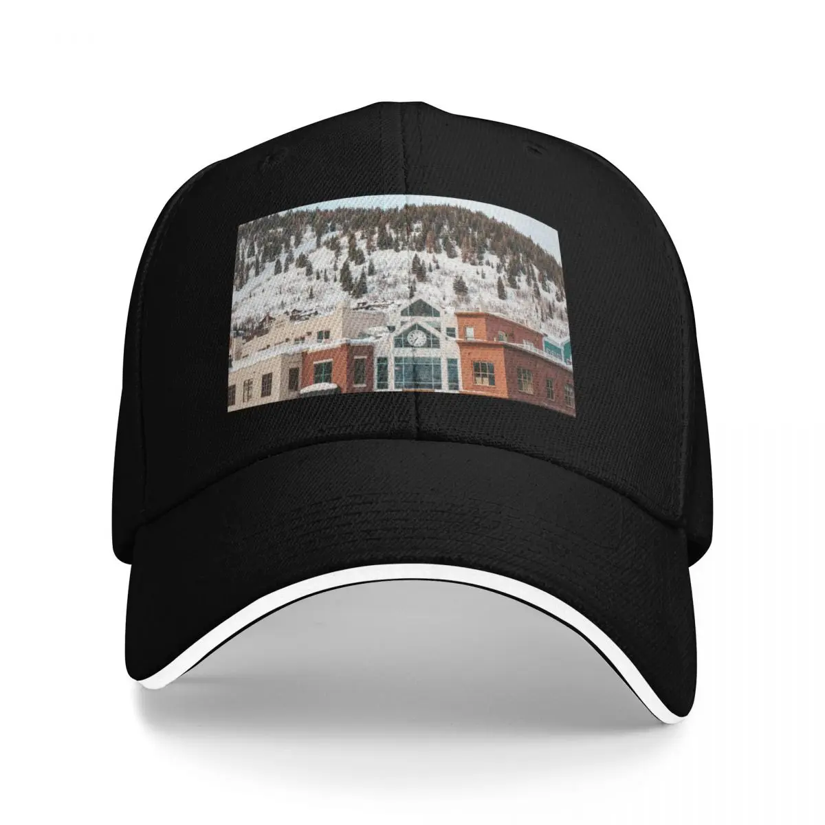 

Park City Utah Old Town Winter Mountains Baseball Cap Wild Ball Hat Luxury Brand sun caps Hats Woman Men's