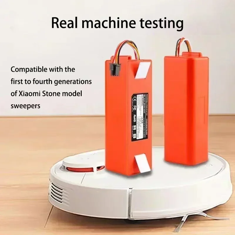 14.4V BRR-2P4S Battery For Xiaomi Roborock 200S Robotic Vacuum Cleaner Replacement S55 S60 S65 S50 S51 S5 1S 1ST MAX S6 Parts