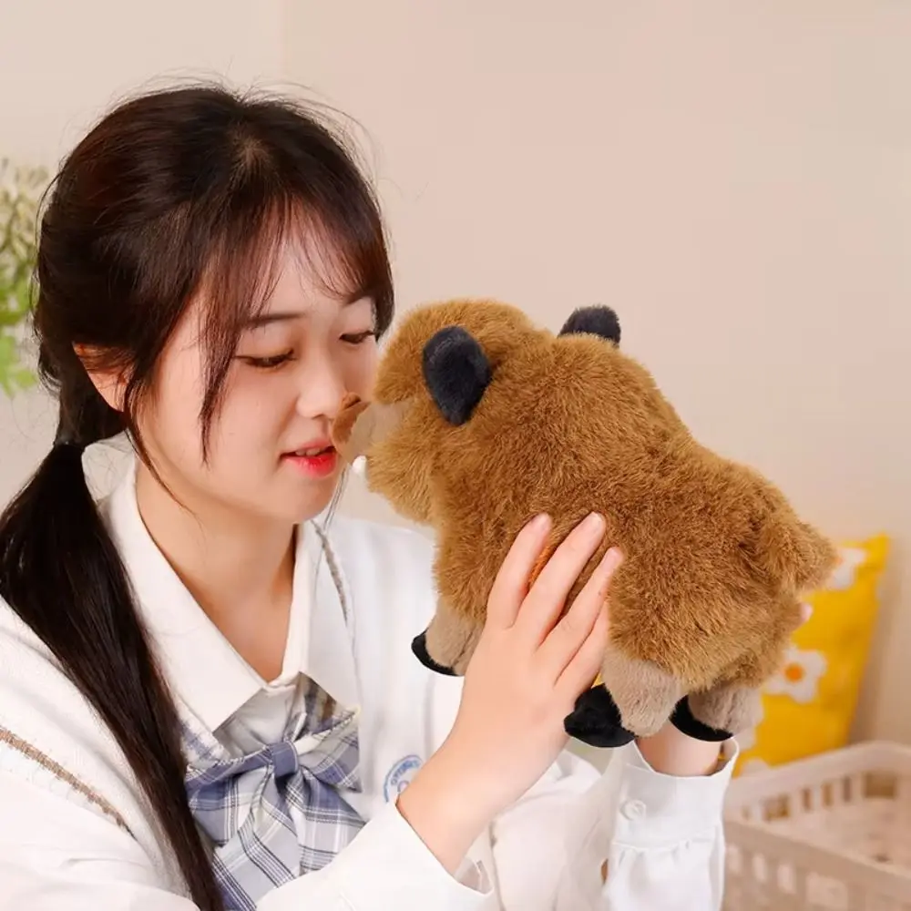 Stuffed Animals Wild Boar Plush Toys Soft Pillows Cartoon Mountain Pig Doll 25/30cm Kawaii Eurasian Wild Boar Doll Birthday Gift