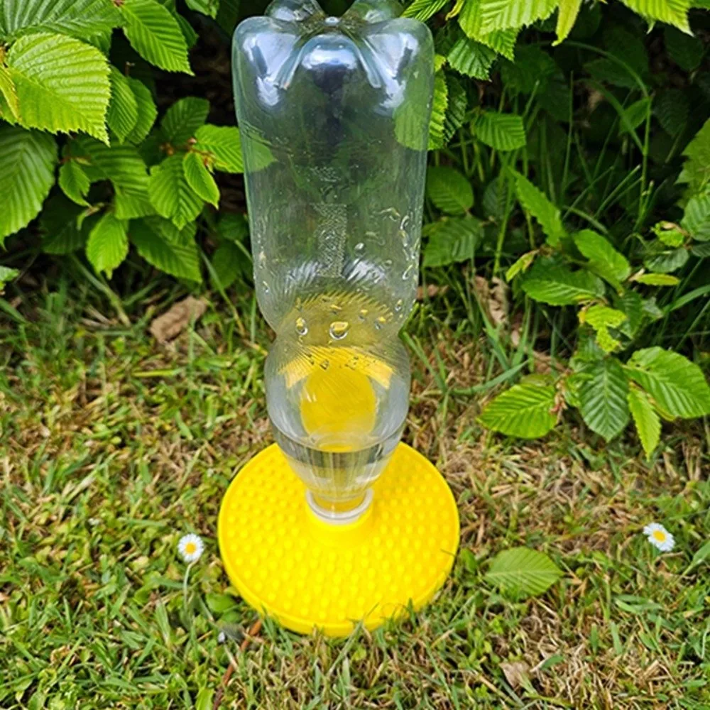 Multi-Hole Anti-Drowning Water Feeder Round Anti-Slip Bee Water Dispenser Anti-Tipping Plastic Chicks Automatic Drinking Tray