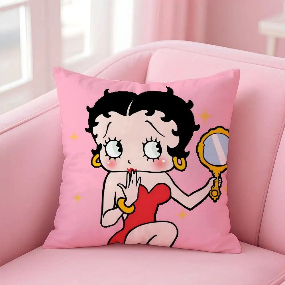 Anime B-Betty BoopS Kissenbezug, bequemer wendbarer Kissenbezug, ideal für Auto, Sofa, Schlafzimmer und darüber hinaus – Detail 10