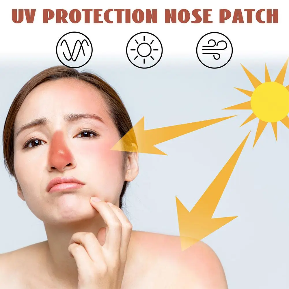 48pcs EELHOE Nose Sunscreen Nose Patch Light And Thin Anti Sun Sunblock UV Skin Protective Refreshing Facial Sunscreen Patch