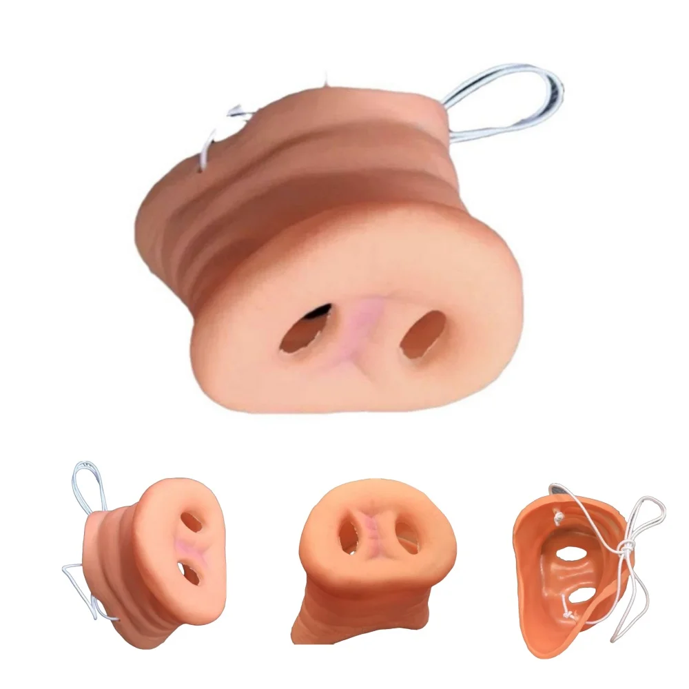 

Реквизит для выступлений с имитацией свиньи, носа, регулируемая герметичность, имитация Хэллоуина, реквизит для косплея с искусственным носом