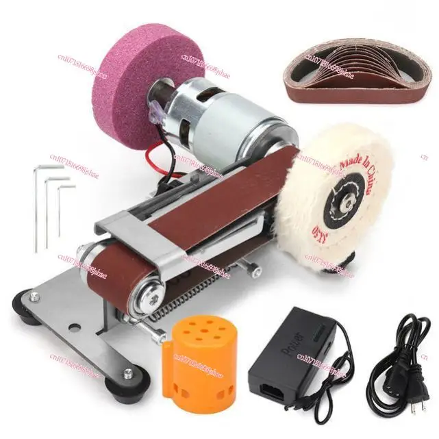 Knife Sharpener Small Knife Sharpener Multifunctional Mini Belt Sander Miniature Fixed Angle Sander DIY Desktop Home