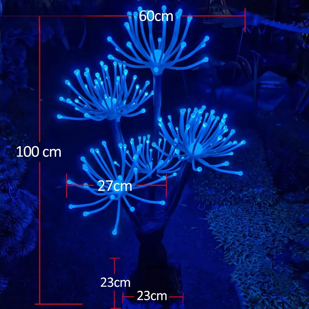 صمام ثنائي باعث للضوء، نبات مرجاني، ديكور غابة سحرية #4