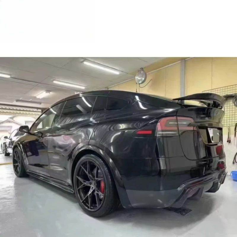 Nieuwe TESL Model X CMST Auto BodyKit Koolstofvezel Materiaal Voorste Lip Side Rok Zijspiegel Diffuser Spoiler Model X CMST Wing