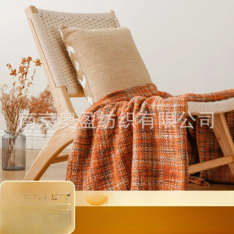 

High gram heavy blanket nap blanket light luxury sofa company blanket