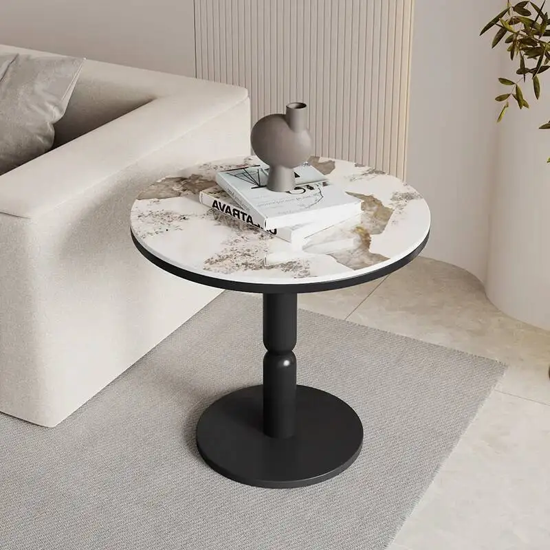 Picture 3: Marble Centerpiece Coffee Table Black Designer Round Modern Coffee Table Side Modern Mini Nordic Mesa De Centro Sala Furniture