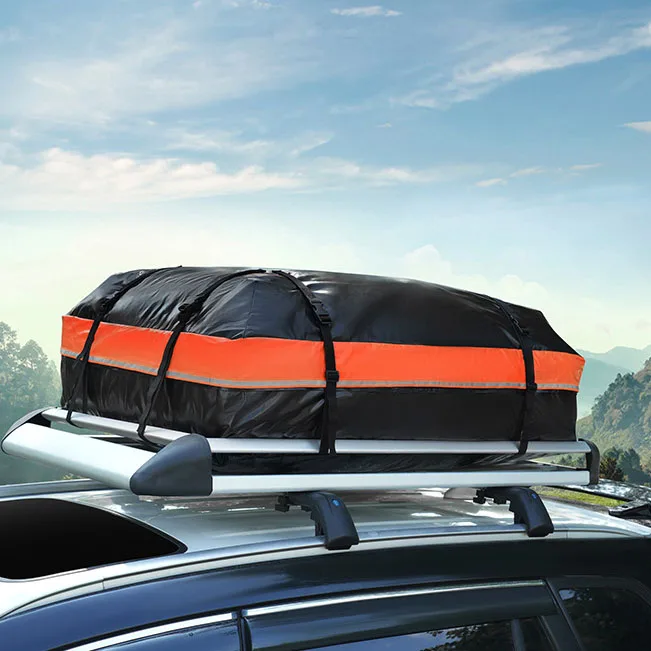 Hot Sale 15 Cubic Feet Roof Waterproof Bag Factory in Stock Cross-Border Car Roof Luggage Bag for Usage on Car Top