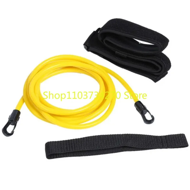 Imagem -05 - Swim Training Resistance Elastic Belt Piscina Exerciser Corda de Segurança Tubos de Látex Ajustável