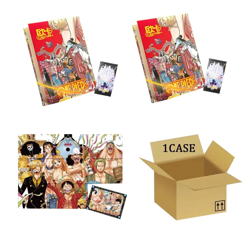 Wholesale One Piece Collection Card Booster Box Oka Ultimate Dream Eighth Bullet Metal Hollowing Out 1 Case Of Anime Trade Cards