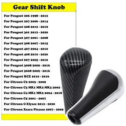 Gear Shift Knob Stick Shifter Lever Pen Automatic For Peugeot 206 207 208 301 307 308 407 408 607 3008 5008 RCZ Car Replacement