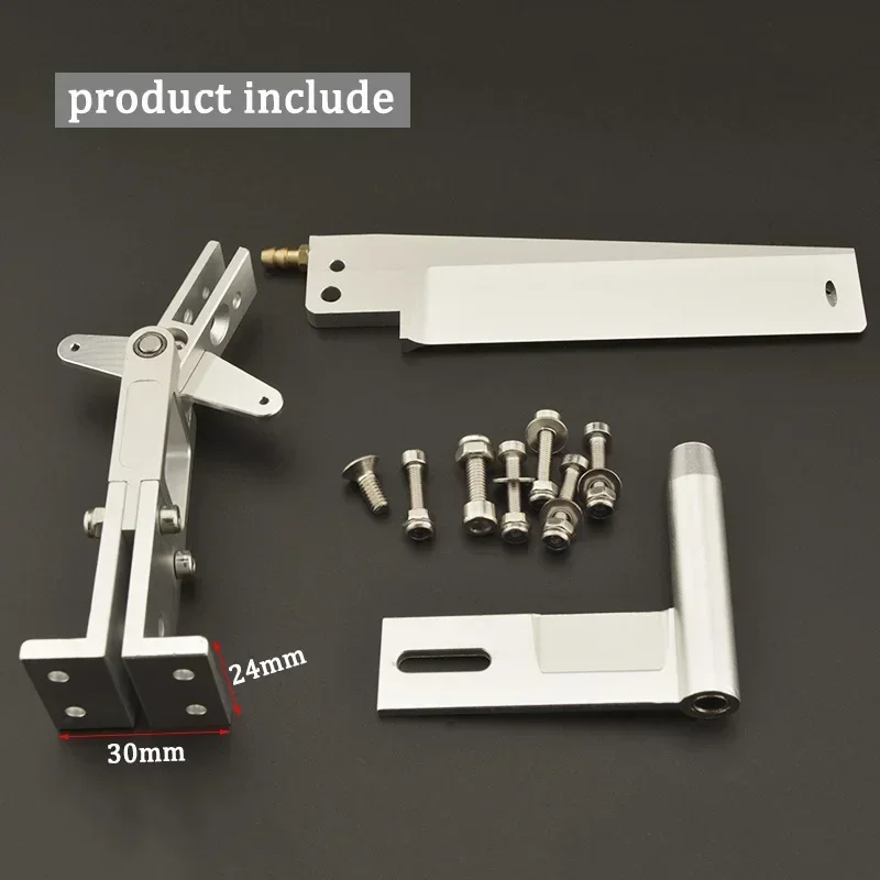 110mm Rudder 4.76mm Bracket Strut Aluminum Alloy for 3/16'' 4.76mm Flexible Shaft Rc Boat Brushless Electric Boat 1pc