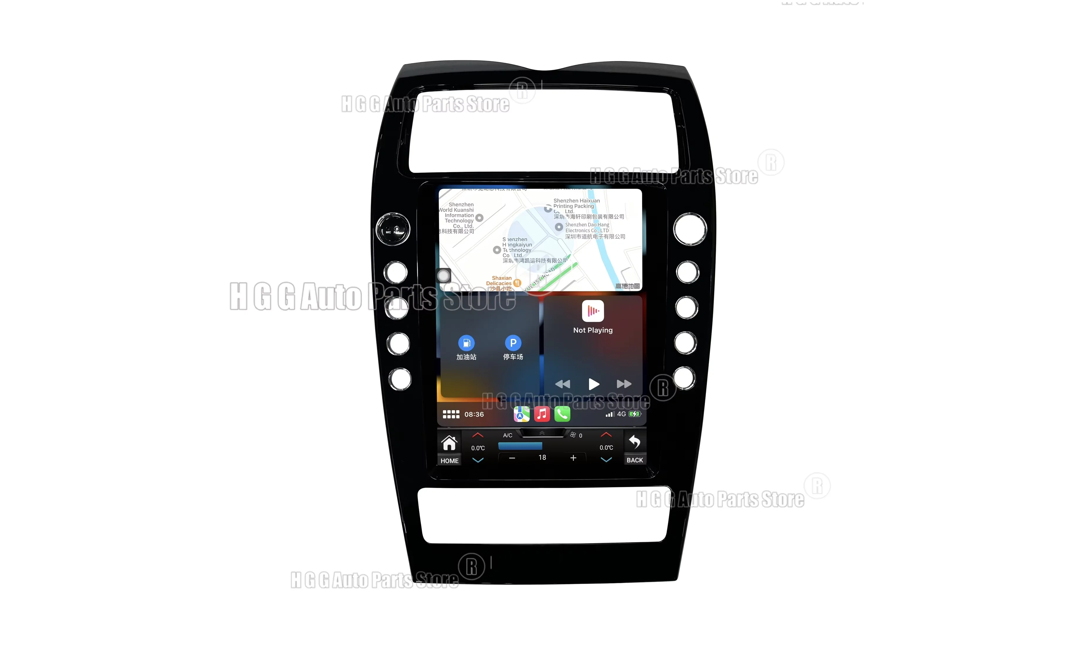 Yes 12.1inch Vertical Screen Android Carplay For Maserati Quattroporte 2004-2012 Radio Car GPS Navigatio Multimedia Video Player