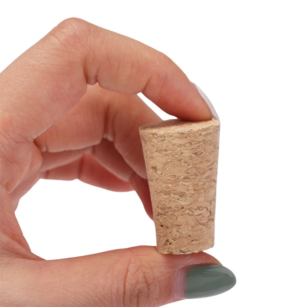 10Pcs 22mm Wood Wine Corks Stopper High Density Material Reusable Bottle Corks Cylindrical/conical Sealed Sealing Plug