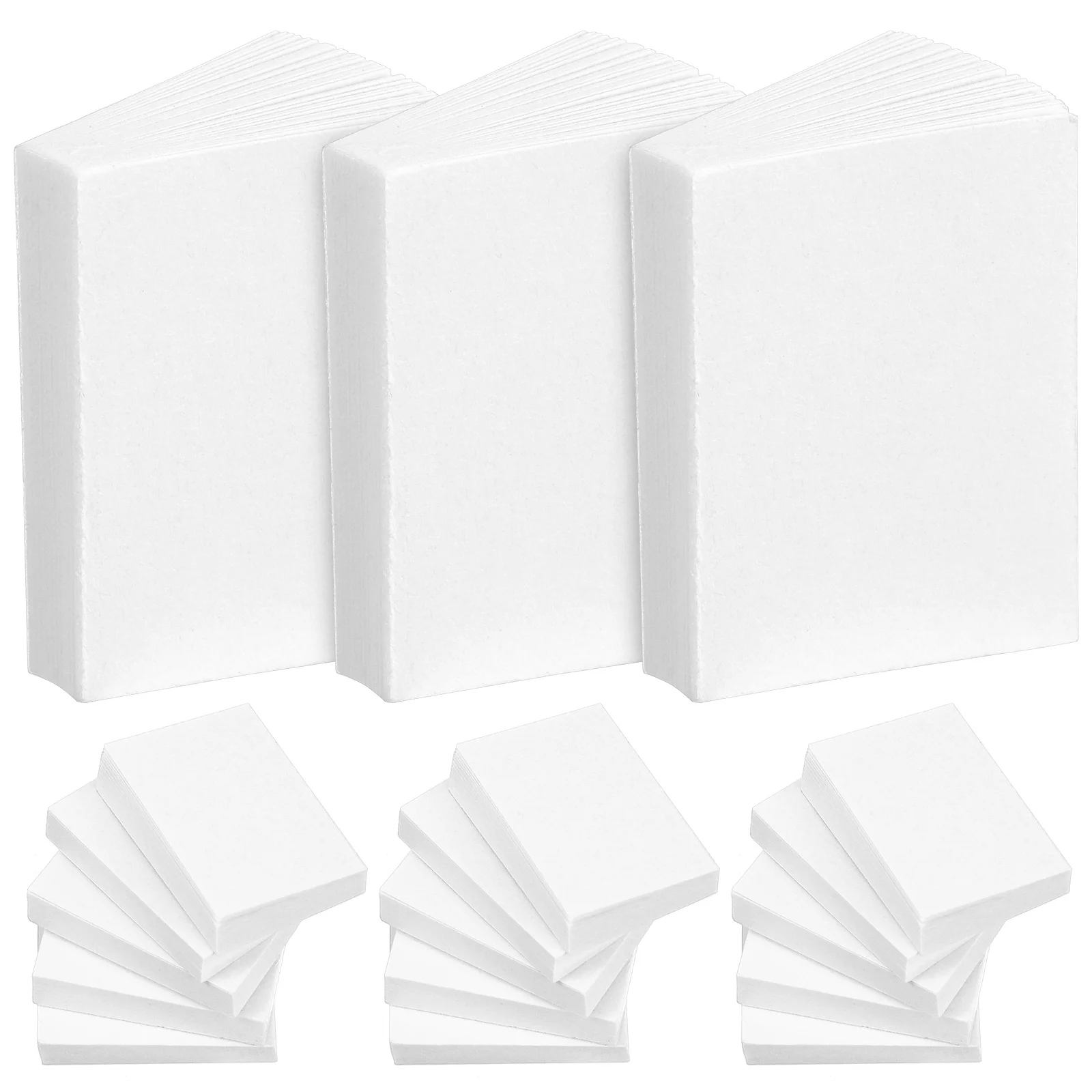 50 Pcs Mini Notebook Model Toy Ornaments Books Bulk White Paper Child Kids Bookshelf