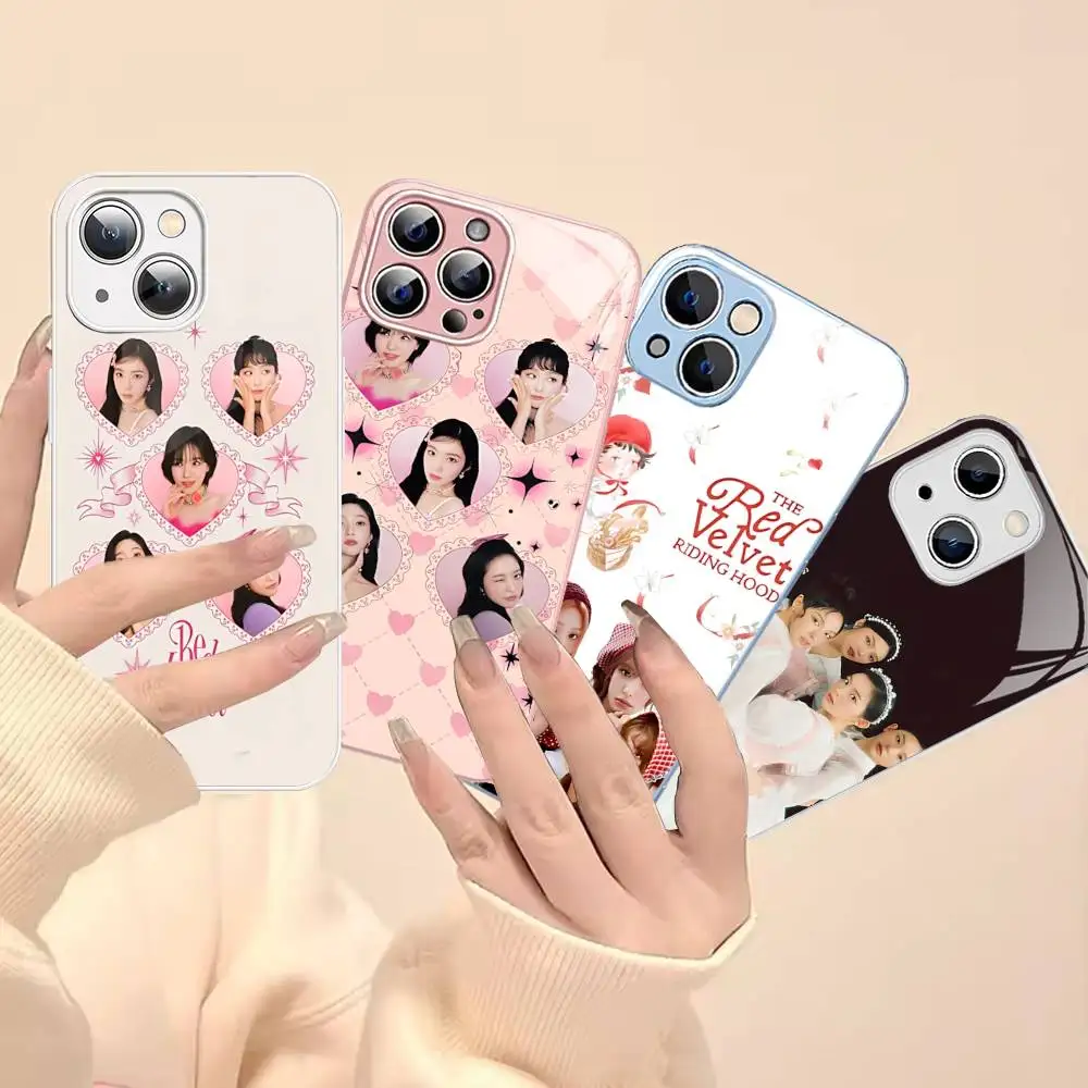 

Famous Singer Kpop R-Red V-Velvet For IPhone 14 13 12 Mini 11 Pro XS Max X XR 14 Plus Tempered Glass Cover