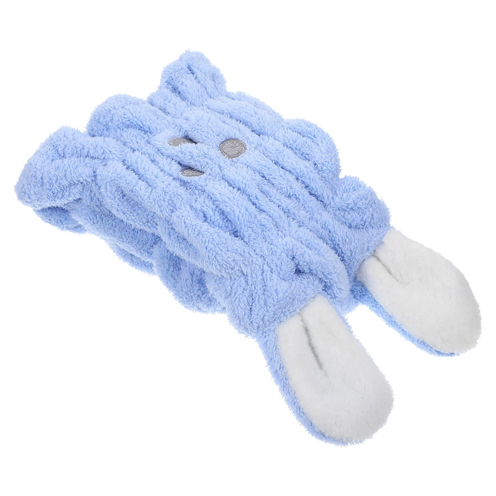 

Absorbent Hair Towel Wrap Hat for Kids Rabbit Ear Design Quick Dry Soft Fabric Cute Cartoon Style Ideal for Daily Use