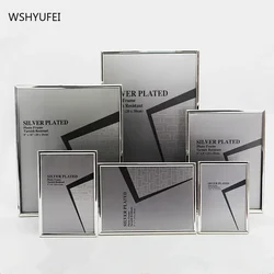 Fine side European metal photo frame simple modern creative horizontal and vertical table wall 5 inch 7 inch frame