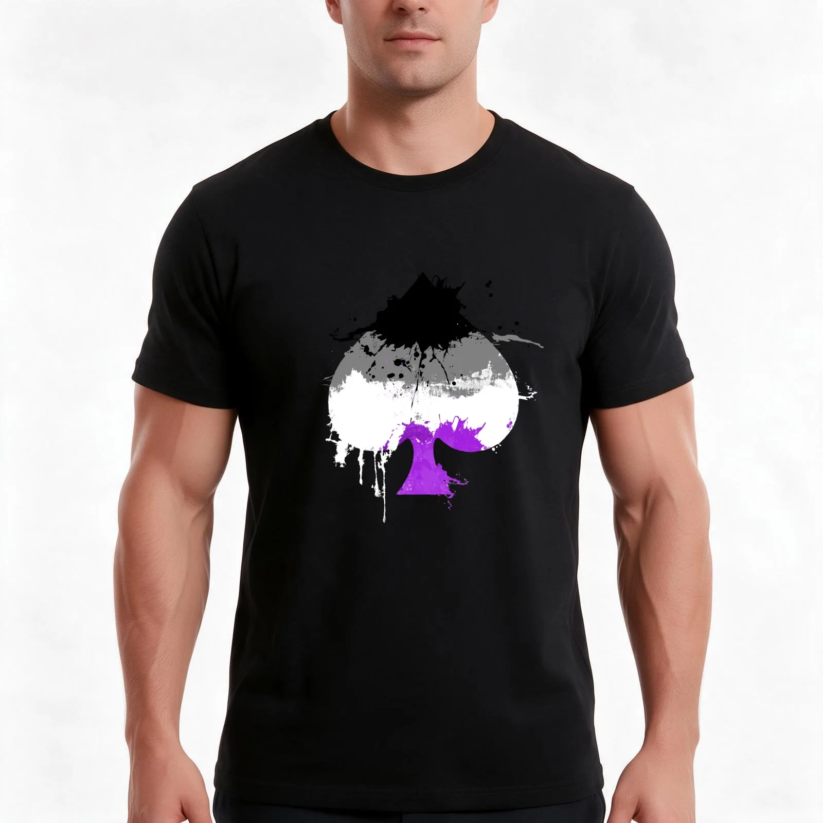 Ace of Spades T-Shirt, Summer Casual Cotton Tee, Oversized Streetwear Tops, Vintage Graphic Print, Loose Fit Short Sleeve
