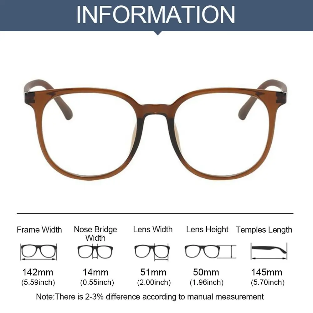 Anti-Blue Light Glasses Women Men Oversized Square Frame Eye Protection Ultralight Eyewear Radiation Protection Computer Goggles