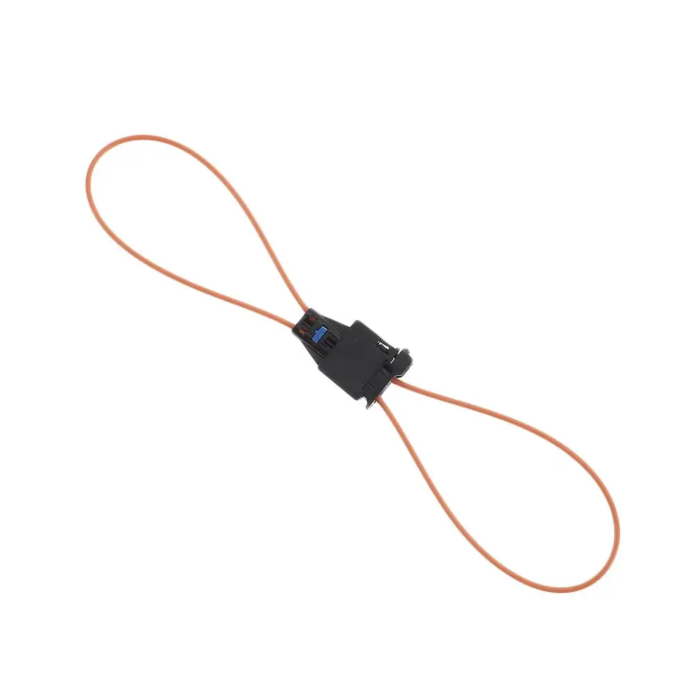 

2pcs Car Accessories Black Fiber Optic Test Loop ABS Orange Fiber Optic Male and Female Diagnostic Cable Tool For Audi