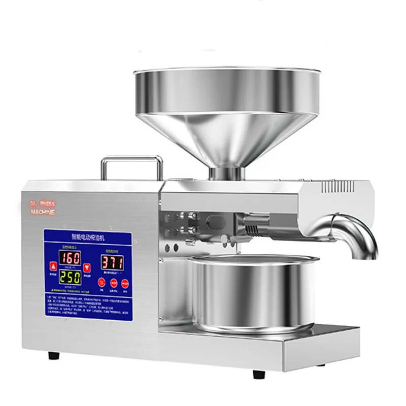 110V/220V Automatic Cold Press Oil Machine, Oil Cold Press Machine, Sunflower Seeds Oil Extractor, Olive Oil press Extract