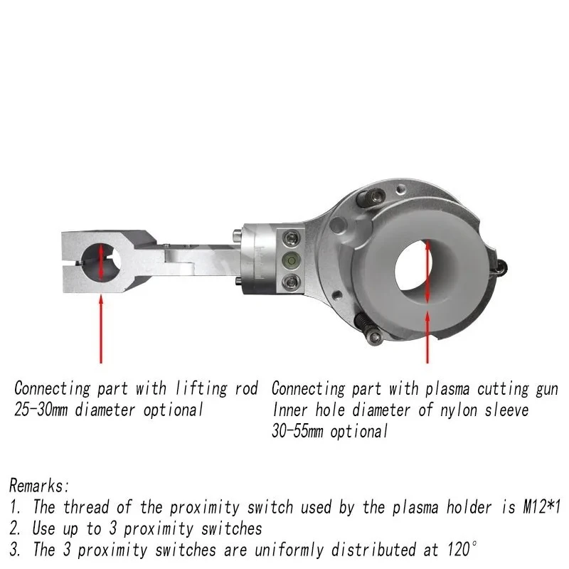 Portable 25-35MM Plasma Torch Holder Anti-Collision Fixture Wear Resistant Clamp Bracket for CNC Cutting Machine Tools