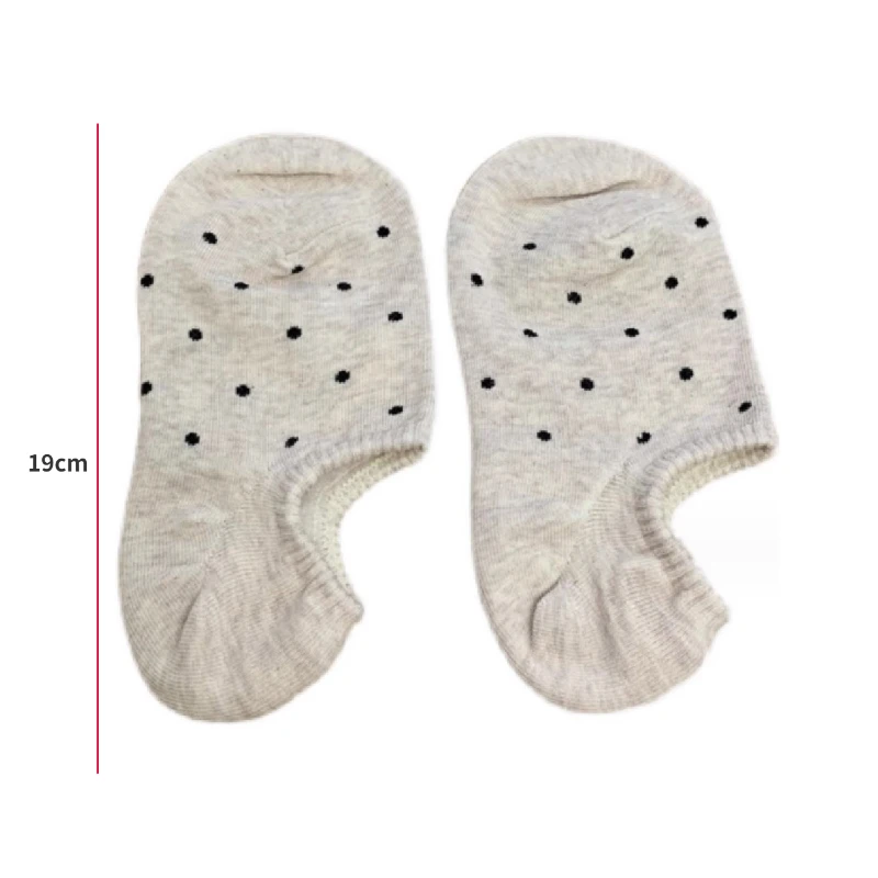 Chaussettes bateau à pois pour femmes, chaussettes fines d'été, 4 paires