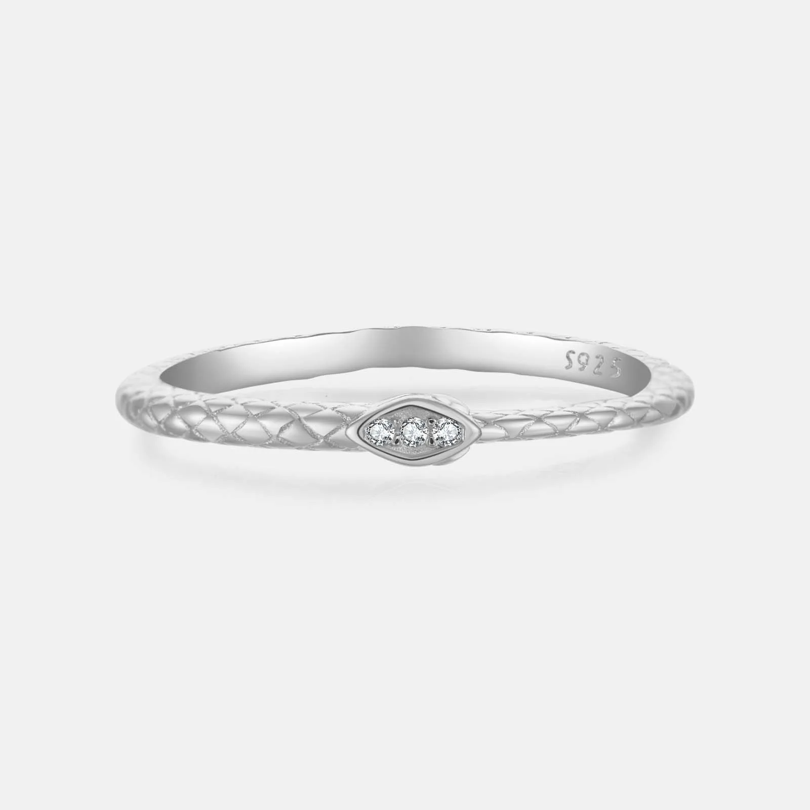 

VEWANT Women 925 Sterling Silver Snake Rhombus CZ Zircon Ring 2026 Trendy Luxury Fine Daily Rock Punk Jewelry Gift