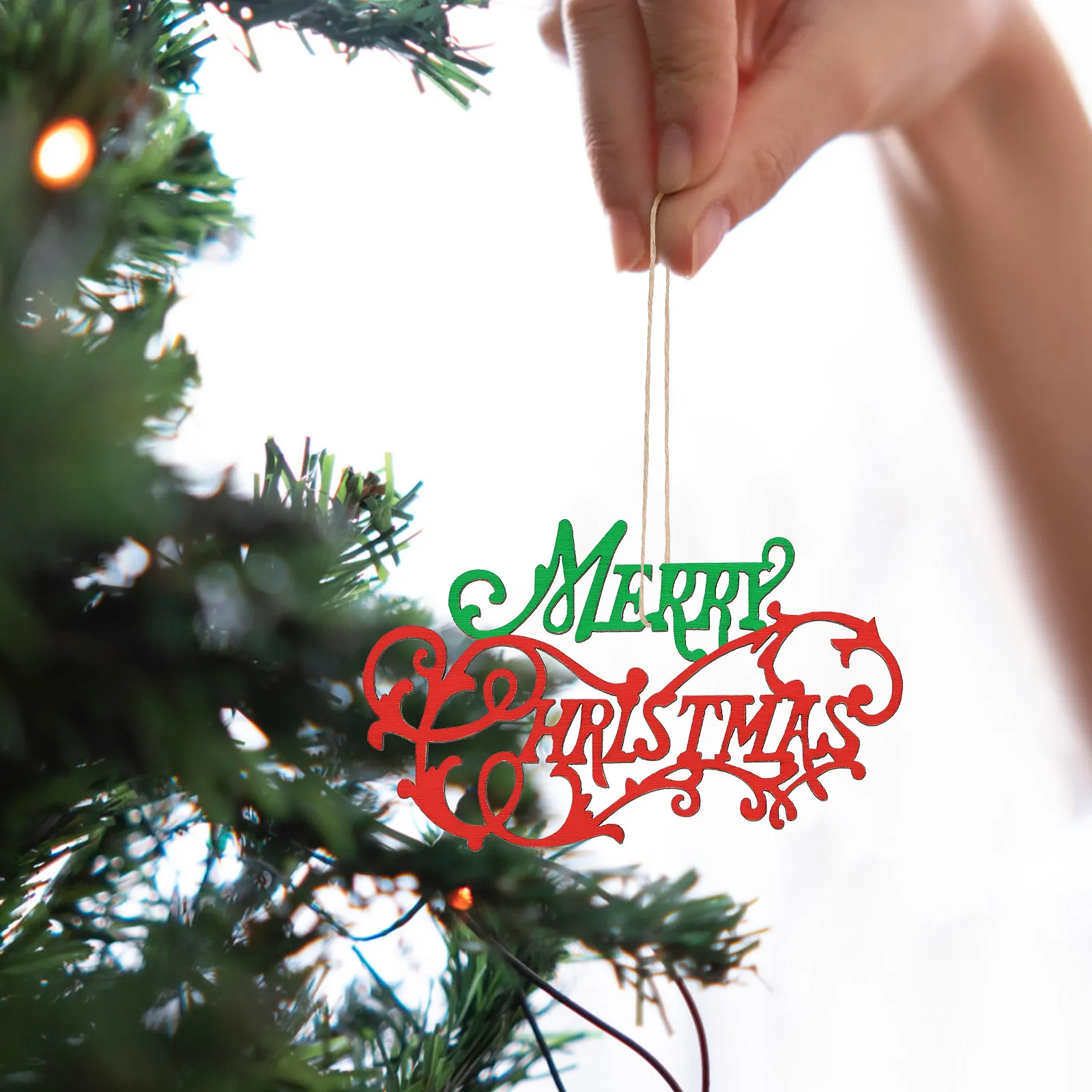 20Pcs Natural Wood Cutouts Christmas Unfinished Ornaments DIY Painting Craft Kit for Holiday Decor Window Fireplace Gifts