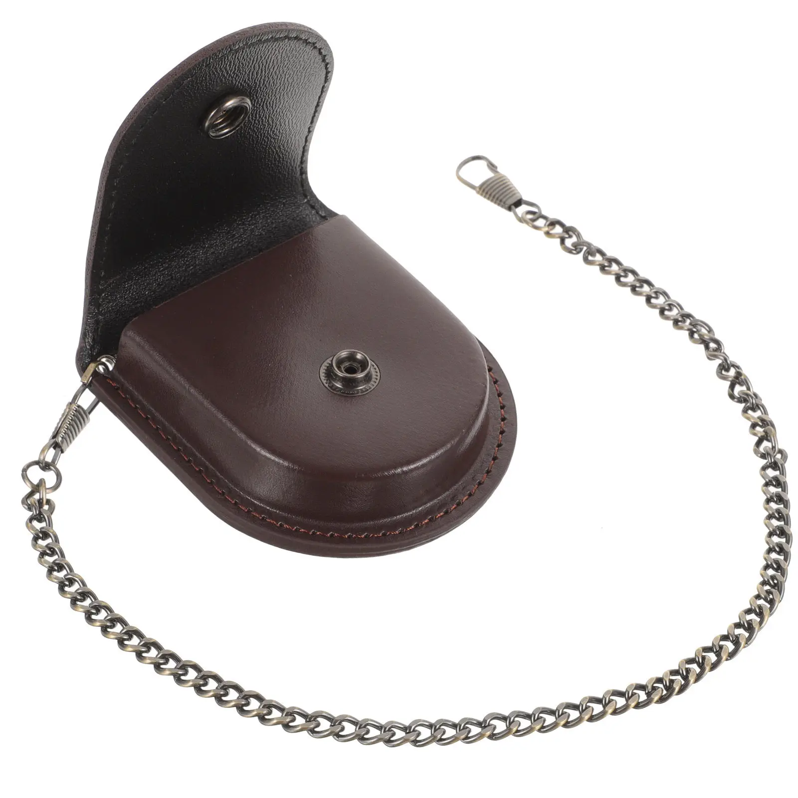 

Премиальный чехол для карманных часов из ПУ, ретро-футляр для хранения, пыле- и водонепроницаемый дорожный держатель для винтажных часов, подарок для мужчин