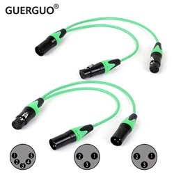 Y Splitter Audio Cable ,5Pin XLR Female To Dual 3-PIN XLR Male,5Pin XLR Male To Dual 3-PIN XLR Femlale Colorful XLR Adapter Cord