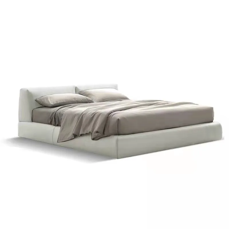 ml-Nordic Minimalist Modern Simple Cloth Bed Can Be Disassembled and Washed Master Bedroom Double Bedroom Bed%