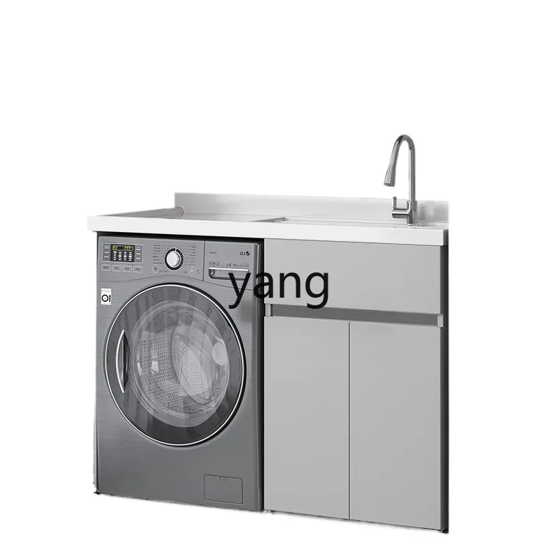 LH   stainless steel laundry cabinet balcony cabinet with washboard laundry pool integrated cabinet