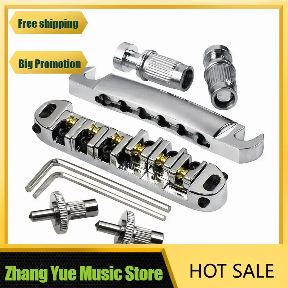 

Комплект для гитары: роликовый крепеж Tune-O-Matic (серебристые ролики) и тенор (гриф)