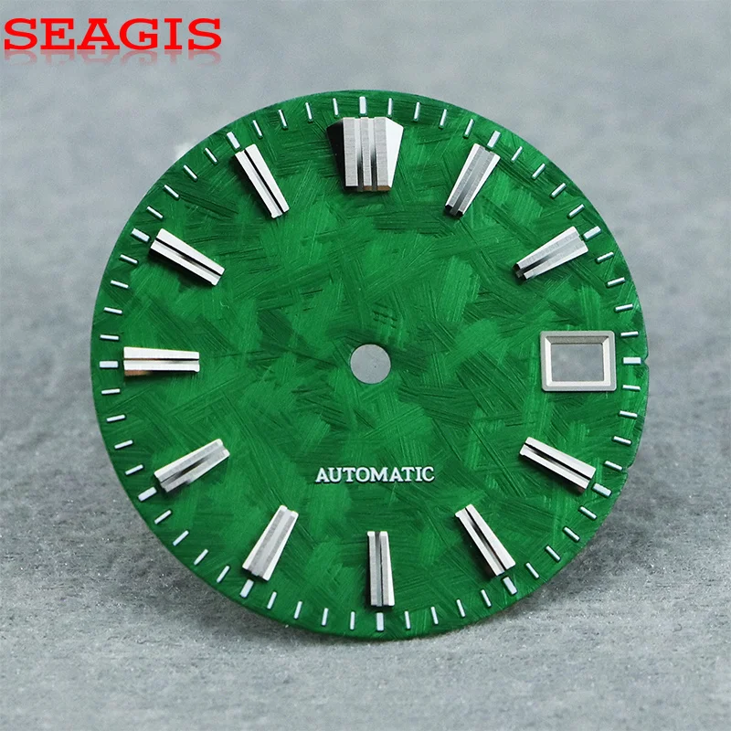 SEAGIS 28.5mm nh35 dial GS dial modified lavender purple  for nh35 movement no luminous no logo Can Custom