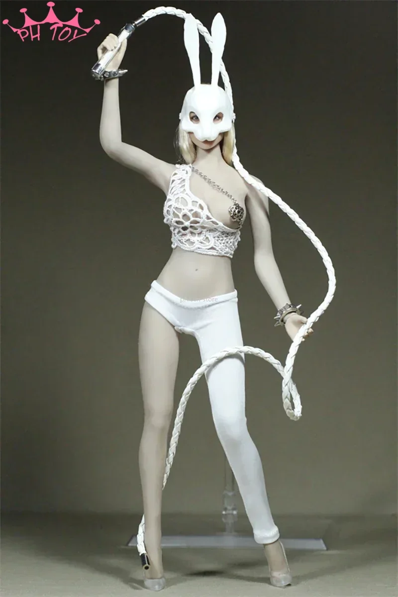 1/6 Schaal Miss White Rabbit Kleding met Totem Top Enkele Been Leggings Set voor 12in Ph Tbl Vrouwelijke Soldaat Action Figure speelgoed
