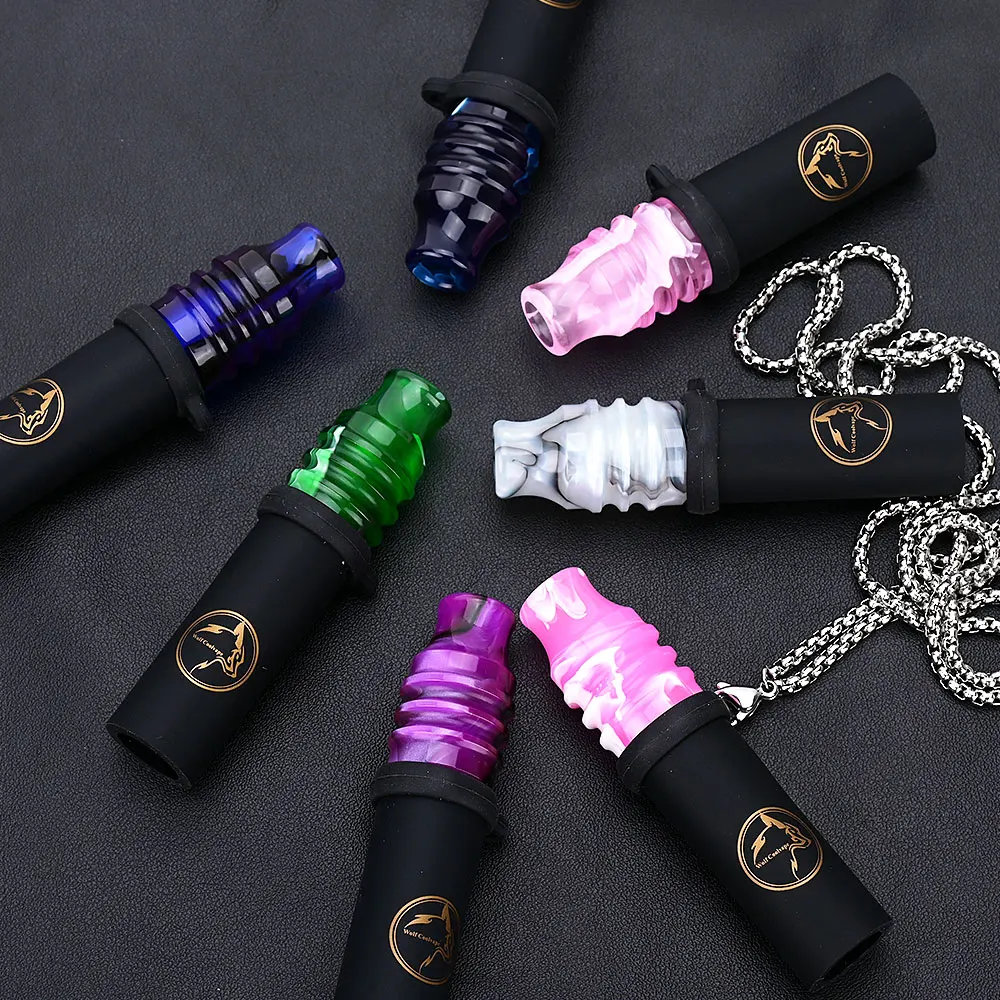 wolfcoolvape Hot selling high-end Resin Hookah Mouthpieces For Sheesha Chicha Narguile Shisha Water Pipe Silicone Hang MouthTips